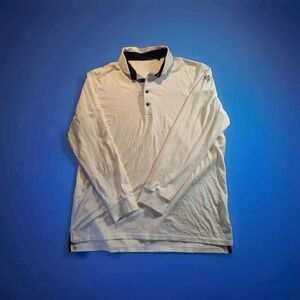Greyson Polo Shirt Men's XL White Long Sleeve Golf Performance 1112